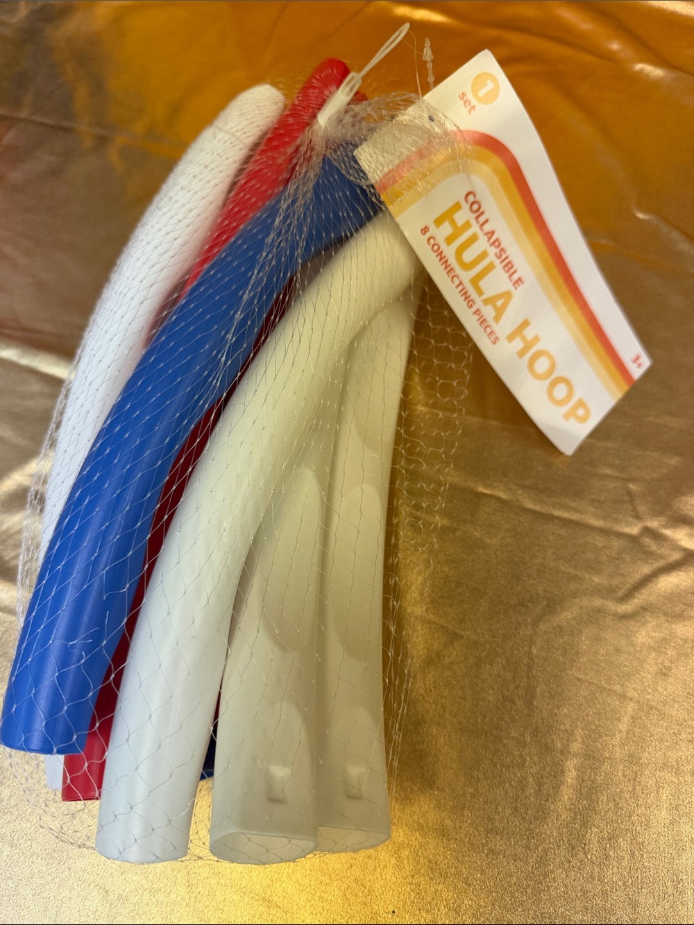 Horizon Group Collapsible Hula Hoop Set - Red, White, Blue 27.76 inch hula hoop
